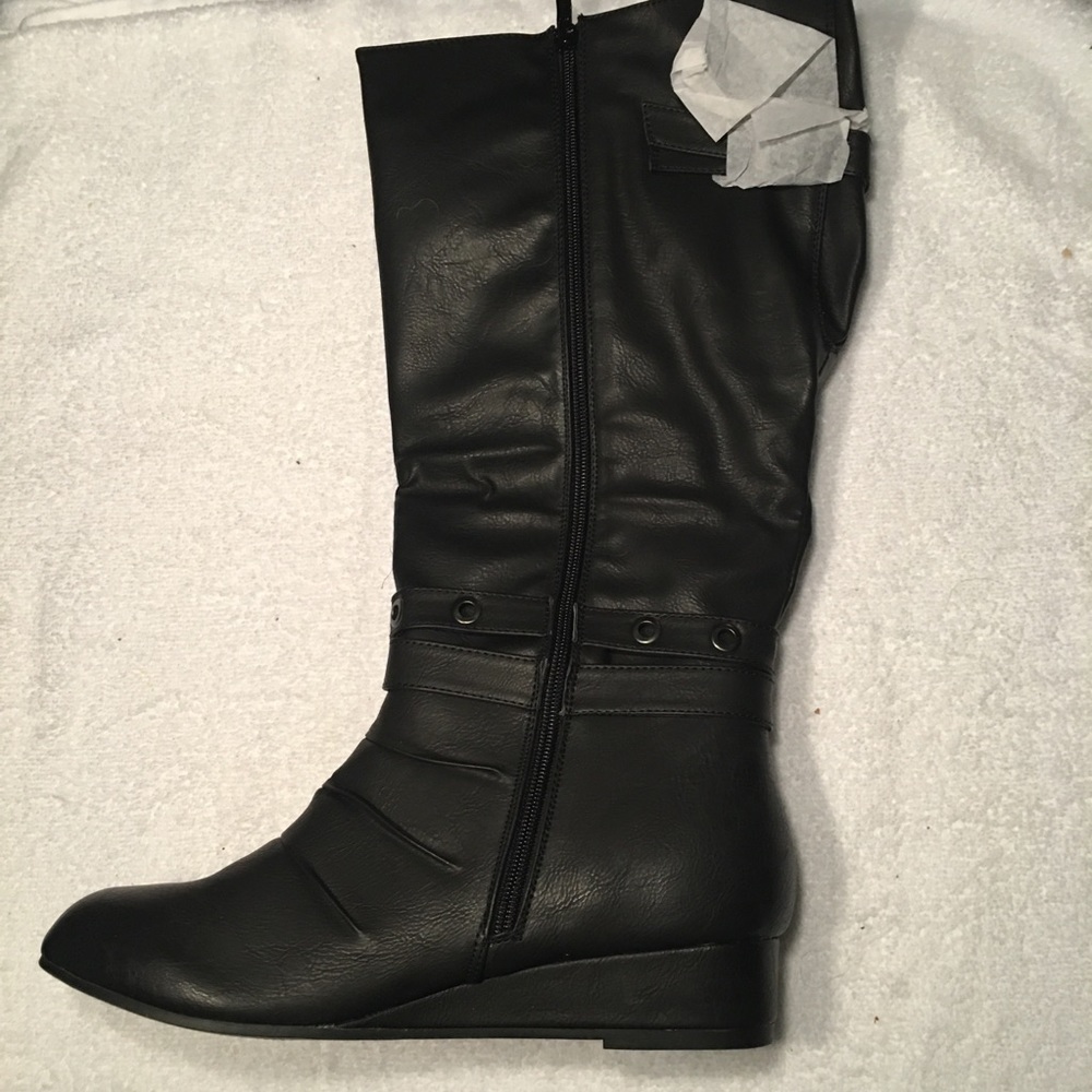 NWT Kisses black high boots - Picture 4 of 5